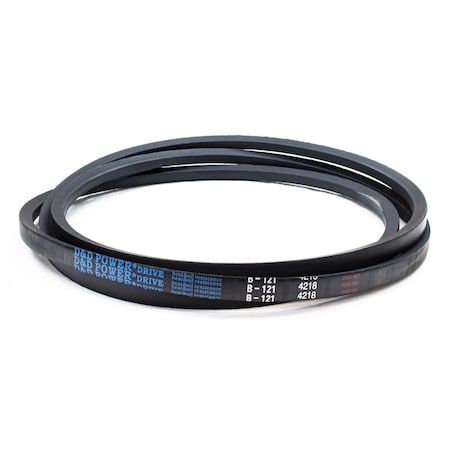 D&D B121 Classical V-Belt, 124 in Outside Length, 21/32 in Top Width, 1 Ribs B121